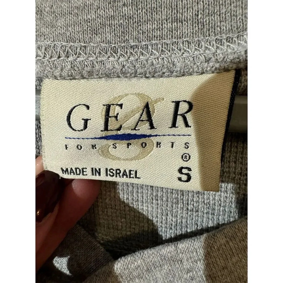 Rolling Stones 97 Bridges to Babylon S Gray Long Sleeve Henley Thermal Shirt - Picture 6 of 10